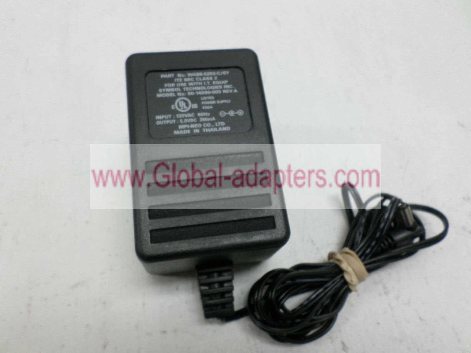 NEW ITE 5VDC 250mA AC Power Adapter for Symbol 50-14000-005 W48R-5250-C/SY - Click Image to Close